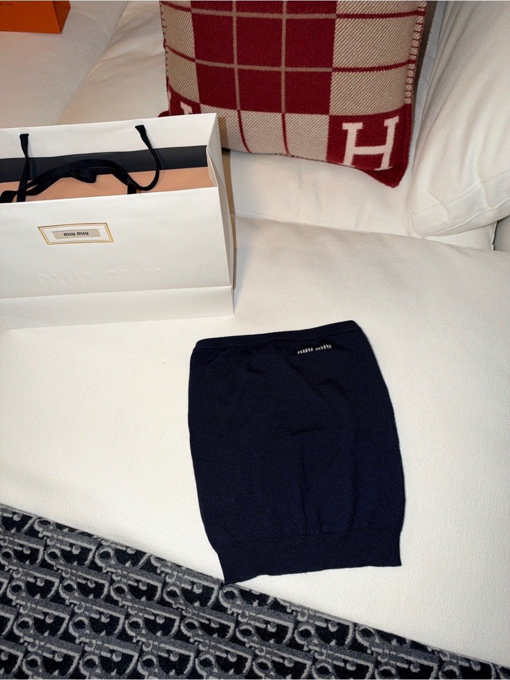 Miu Miu Navy tube top